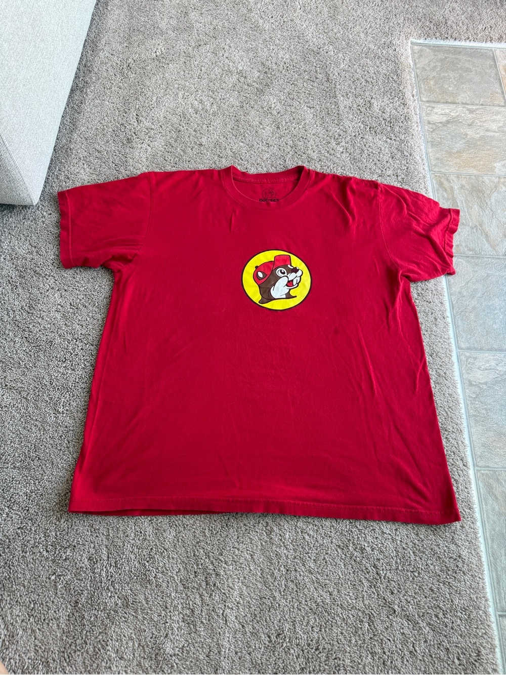 Red Short-Sleeve buccee bever Graphic Tee